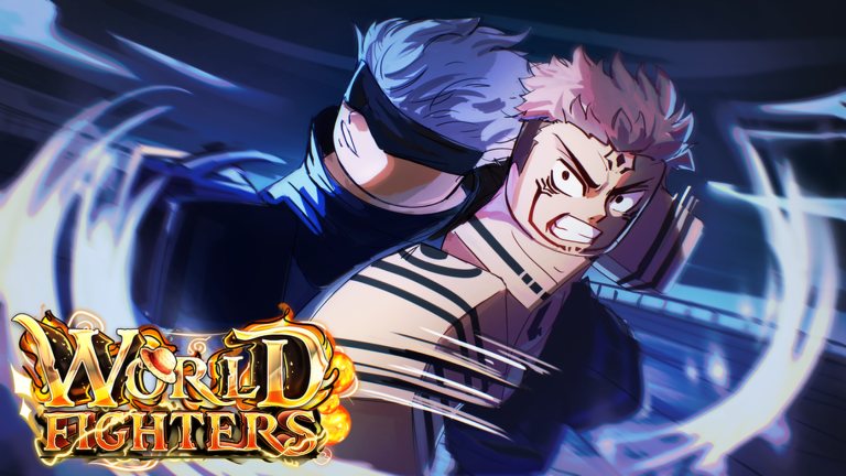 World Fighters official Roblox listing thumbnail — Cursed Bridge update splash